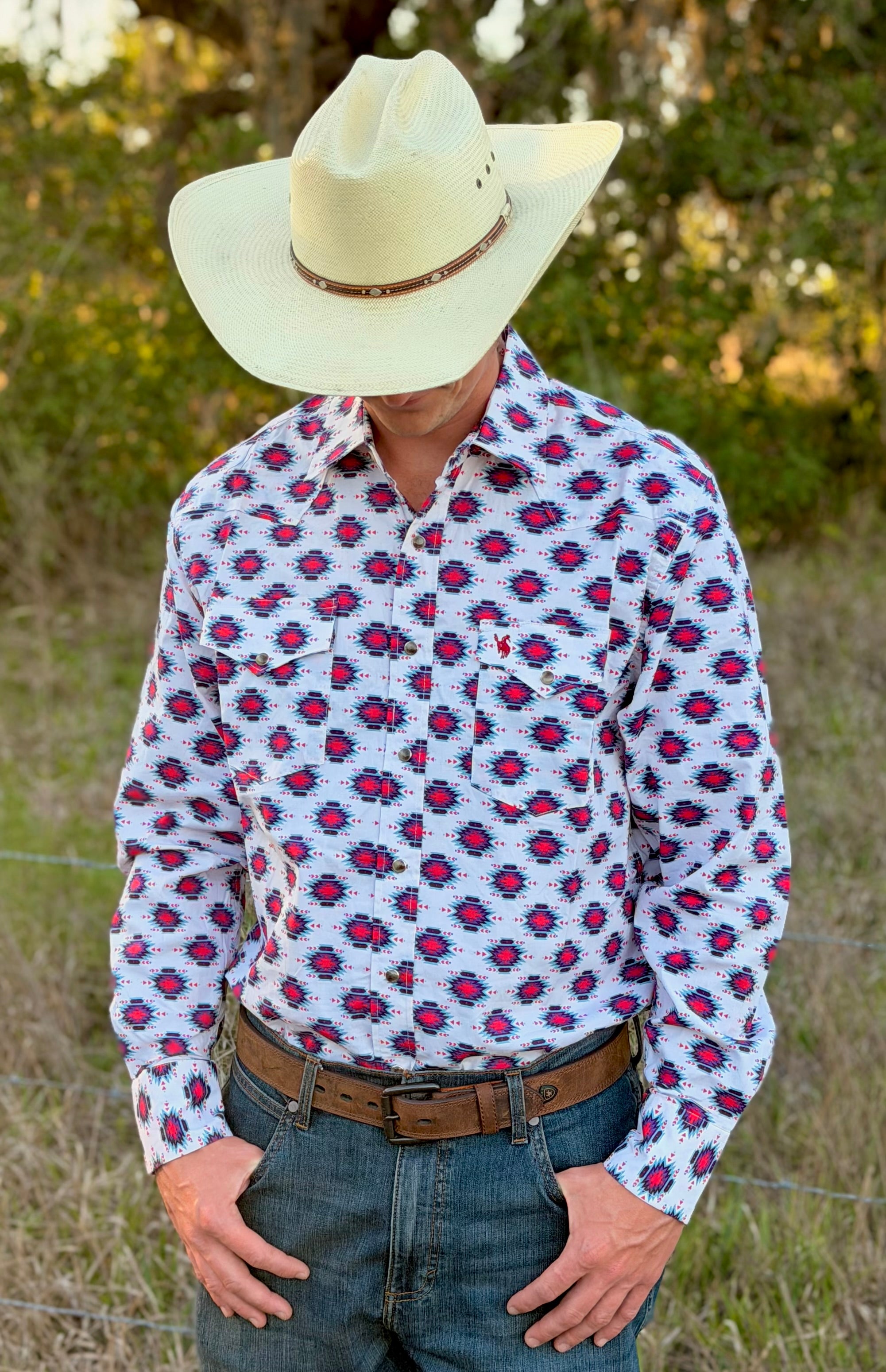 MENS LONGSLEEVE RODEO SNAP SHIRT